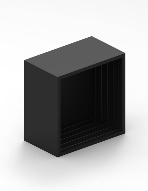 Endkappe 40x40mm Schwarz