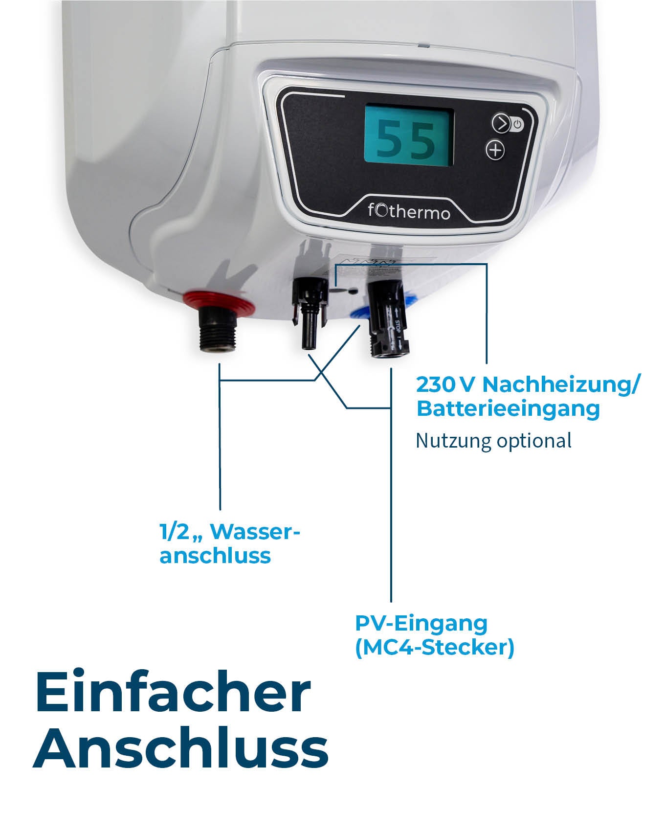 Fothermo 10L Photovoltaischer Offgridboiler
