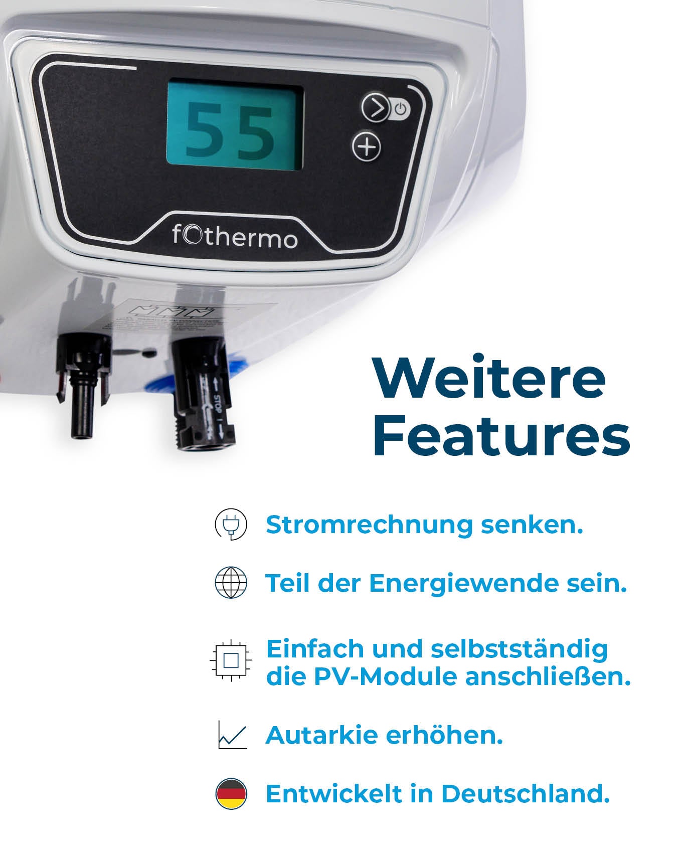 Fothermo 10L Photovoltaischer Offgridboiler