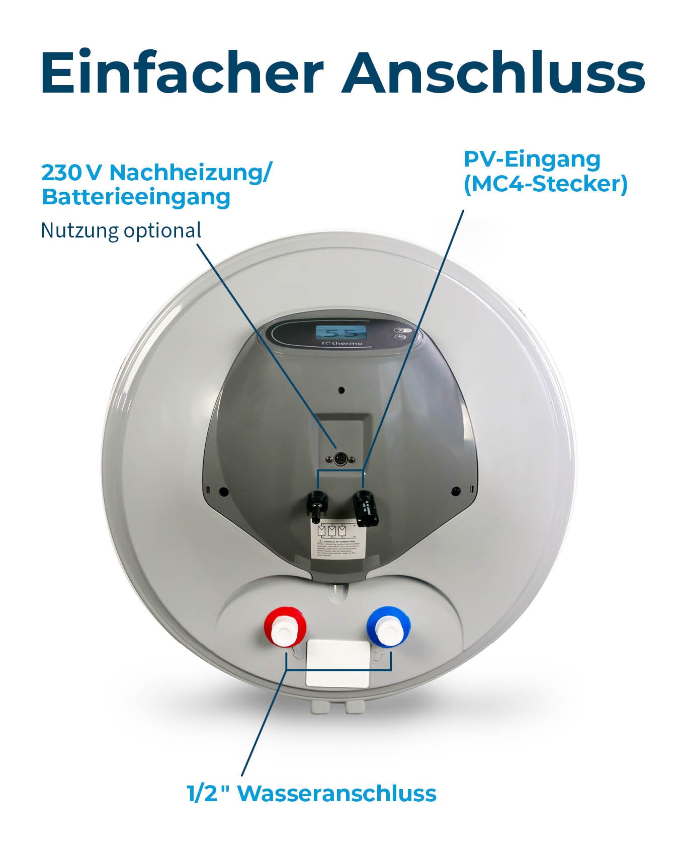 Fothermo 80L Photovoltaischer Offgridboiler